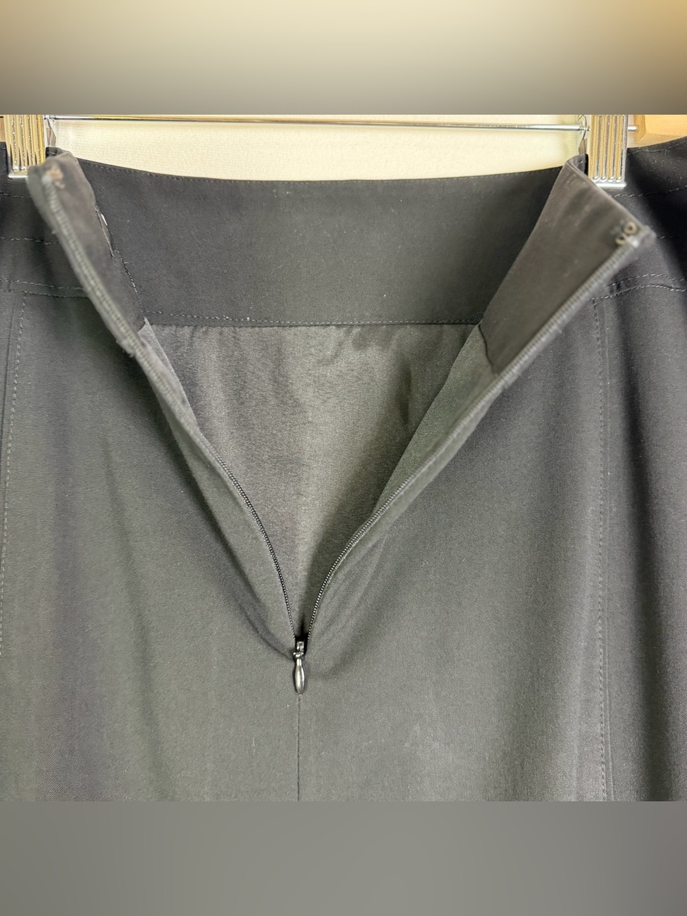 Mossimo Stretch Women’s Black Pencil Skirt Size 14 Career Office Business Casual - Picture 7 of 8